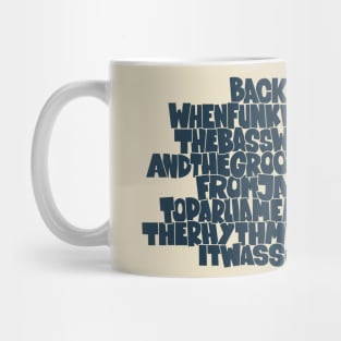 Funky Music Rhymes - Oldschool Graffiti Style Mug